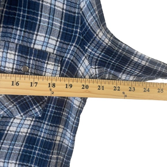 Kut From The Kloth Women's Size XS Blue Plaid Button Up Blouse - Picture 8 of 9